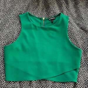 Express Emerald Green Crop Top